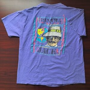 Vintage 90s Panama Jack Purple T Shirt Single Stitch Graphic Mens Size XL USA